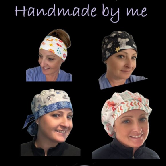 Mens Tie Back Scrub Cap Handmade - Hunters Paradise - Picture 8 of 8